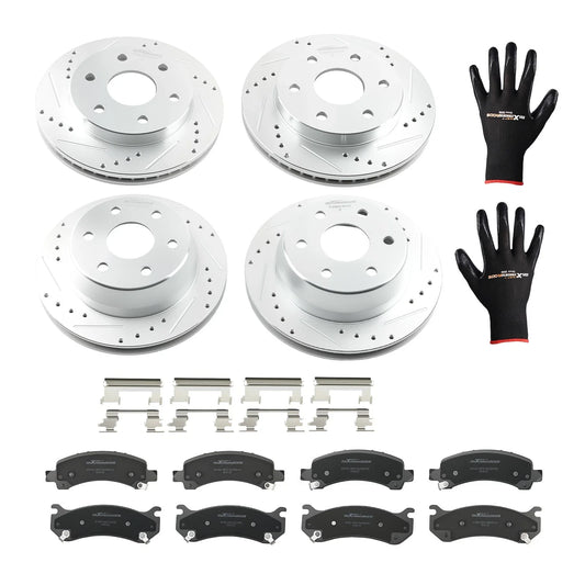 Brake Rotors and Pads Kit for Cadillac Escalade (2002–2006) RWD