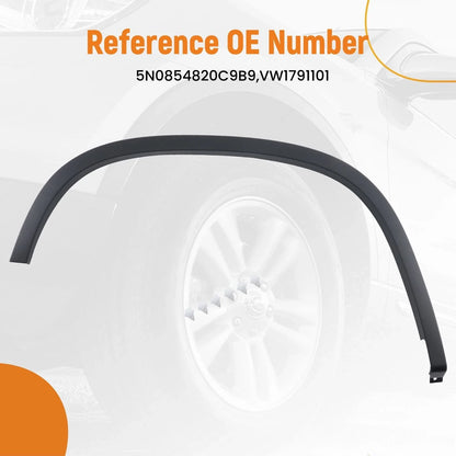 Fender Flare Molding Trim Right Rear for Volkswagen Tiguan (2012–2018) 5N0854820C9B9