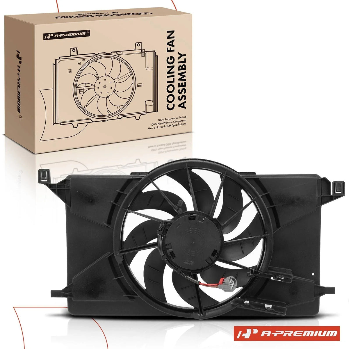 Cooling Fan Assembly with Shroud for Ford Focus (2012–2018)