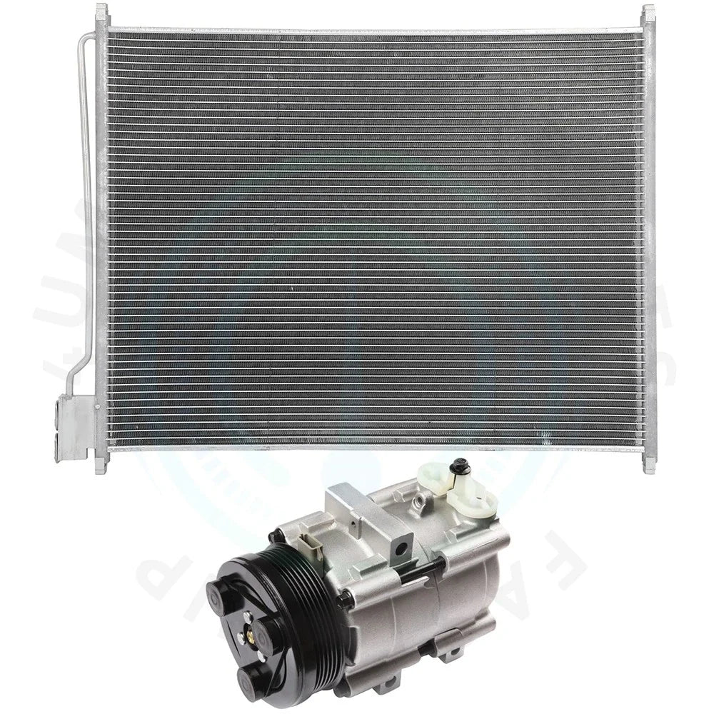 AC Condenser & Compressor Cooling Kit for Ford F-250 Super Duty (2005–2007)