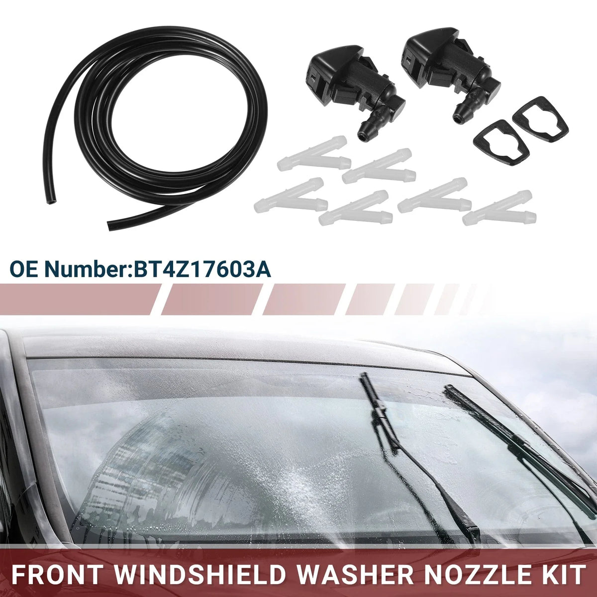 Set of 1 Windshield Washer Nozzle for Ford Edge (2015–2023)
