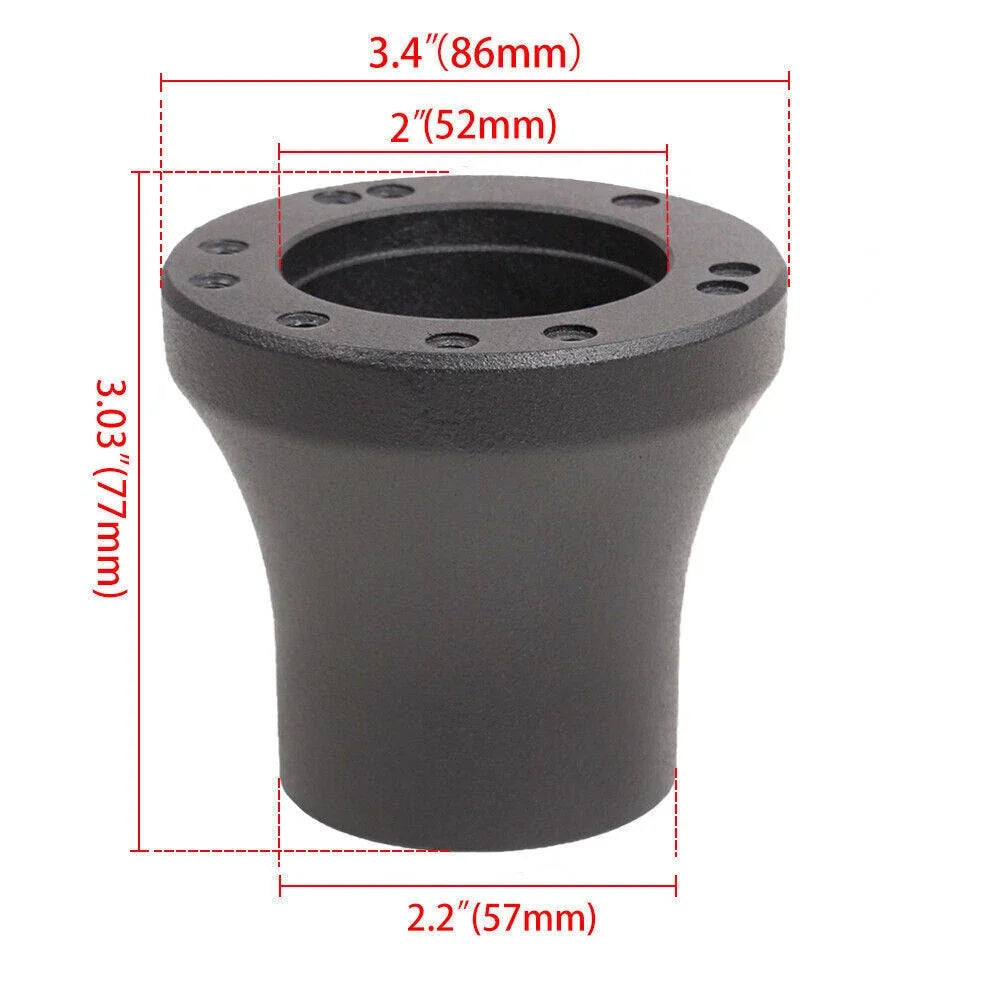 Steering Wheel Adapter with Optional Black/Chrome Finish for EZGO