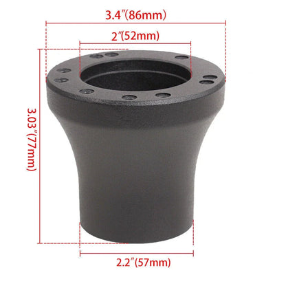Steering Wheel Adapter with Optional Black/Chrome Finish for EZGO