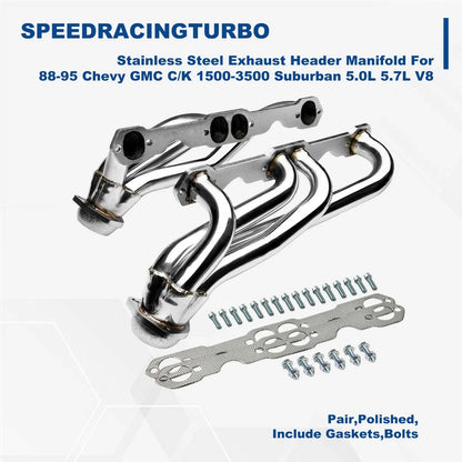 Header Exhaust Manifold for Chevy GMC C/K 1500-3500 Suburban (88-95)
