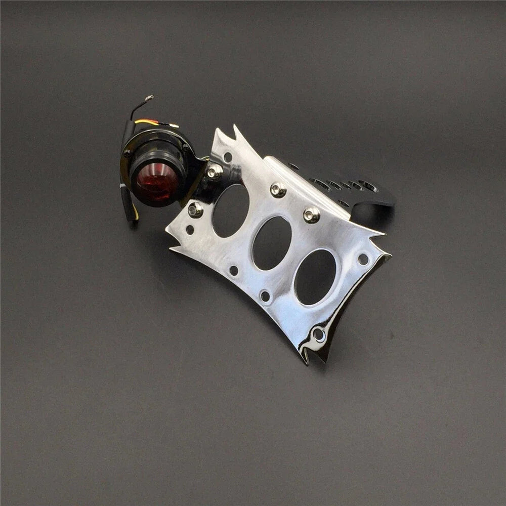 Chrome License Bracket for Harley Touring Bobber Chopper