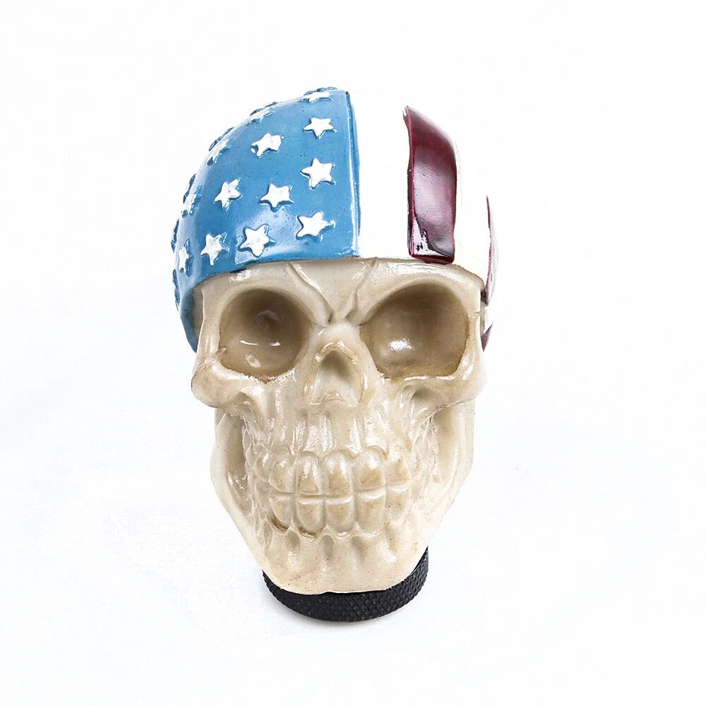 Manual Gear Shift Knob - Skull Head Design for Universal Fit