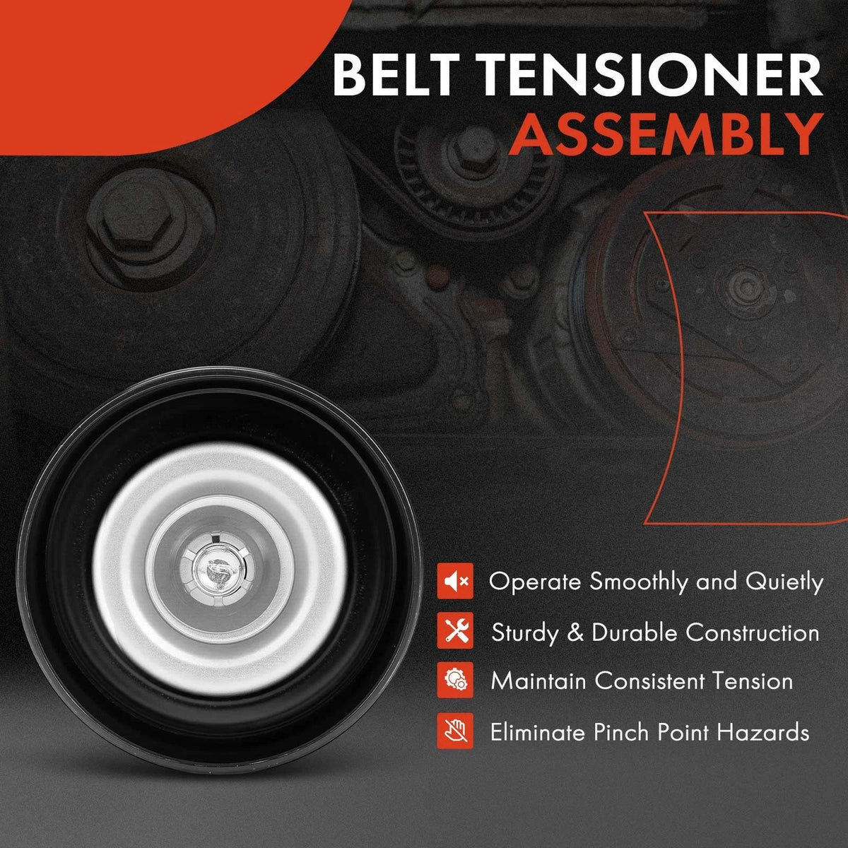 Idler Pulley Compatible with Nissan Altima 2007-2012 & Murano 2009-2014