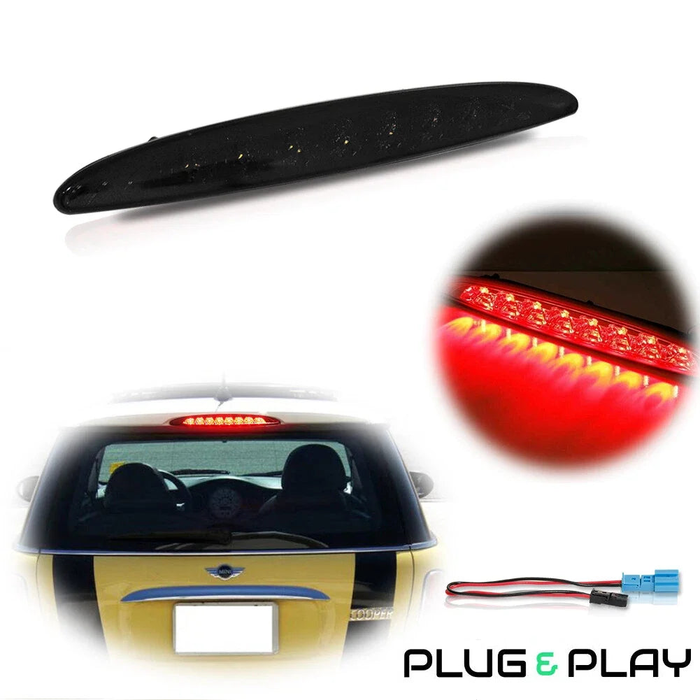 Smoked Lens Red LED High Mount 3rd Brake Light for MINI Cooper (2002–2006)