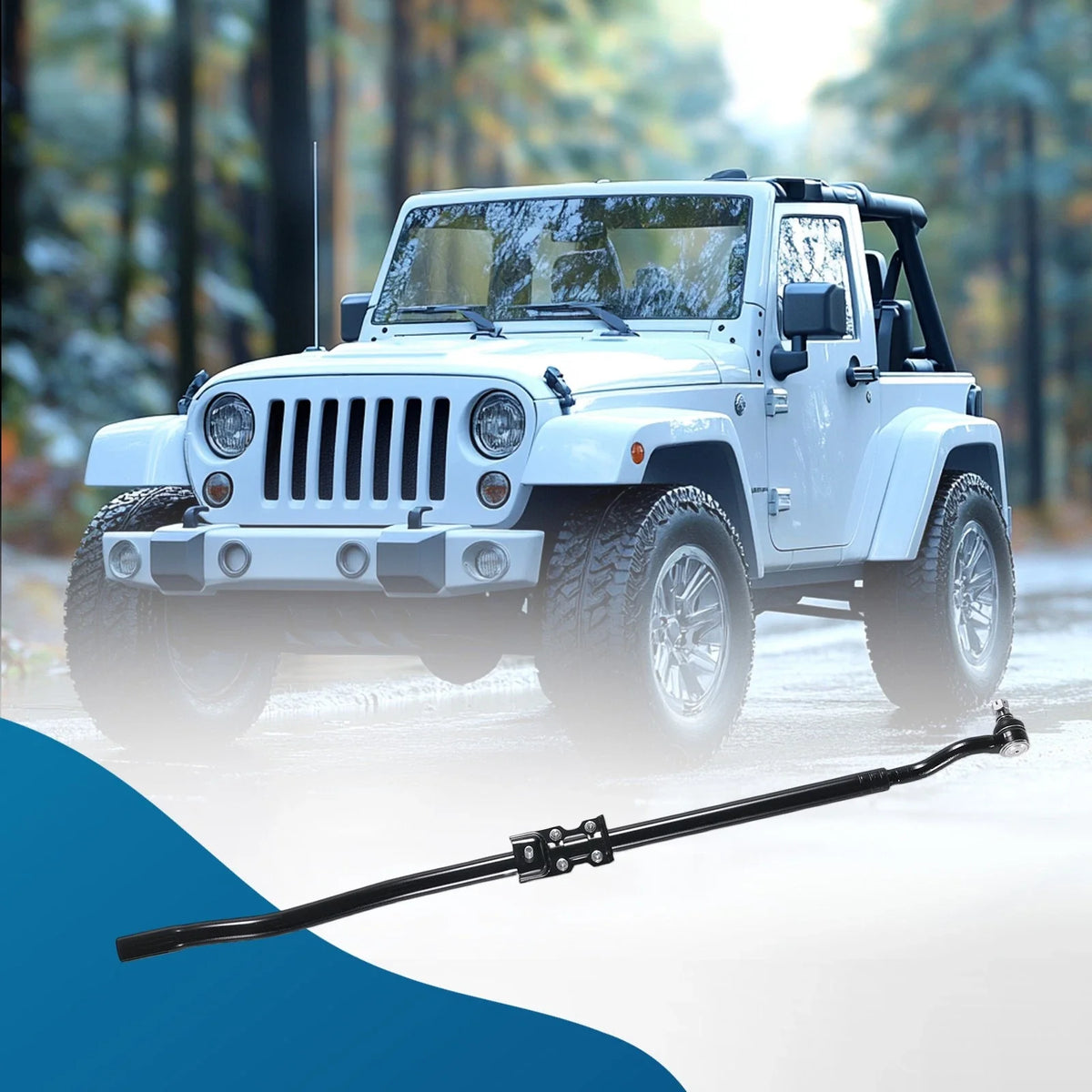 Outer Right Front Tie Rod End for Jeep Wrangler JK 2007 to 2018