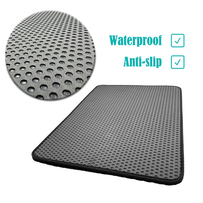 Black Cat Double Layer Rubber Litter Mat (65X55)
