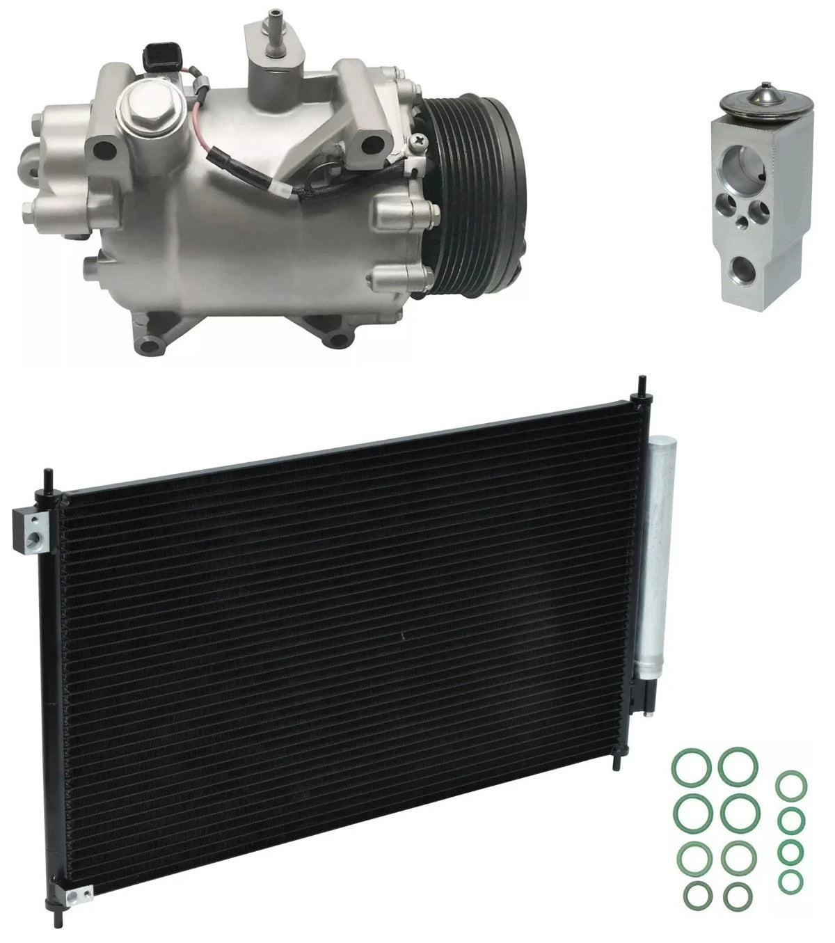 AC Compressor Kit with Condenser for Acura ILX 2.4L (2015–2015)