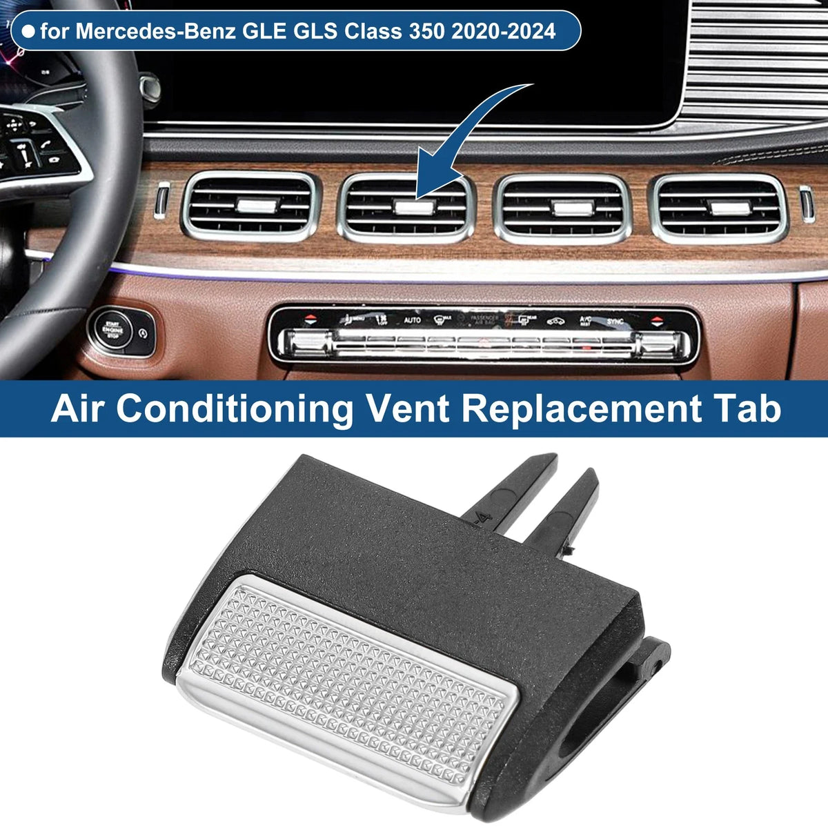 Vent Outlet Tab Clip for Mercedes-Benz GLE GLS Class (2016–2023)