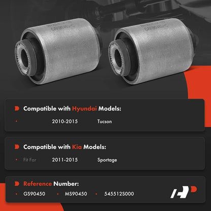 Front Control Arm Bushing Pair - 2X for Kia Sportage 2011–2015