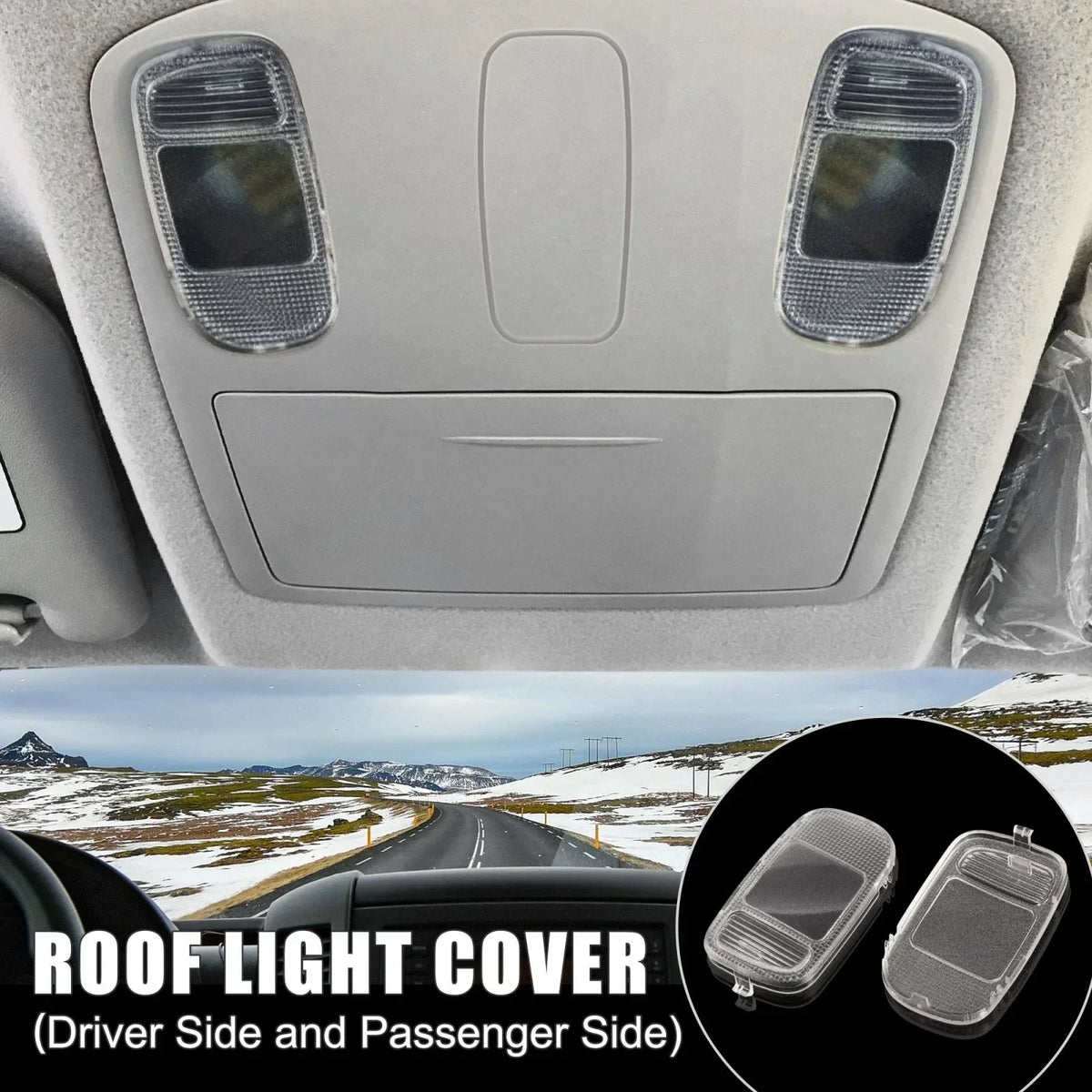 Dome Reading Light Lens Set for Dodge Ram 2002-2010 - 1 Pair