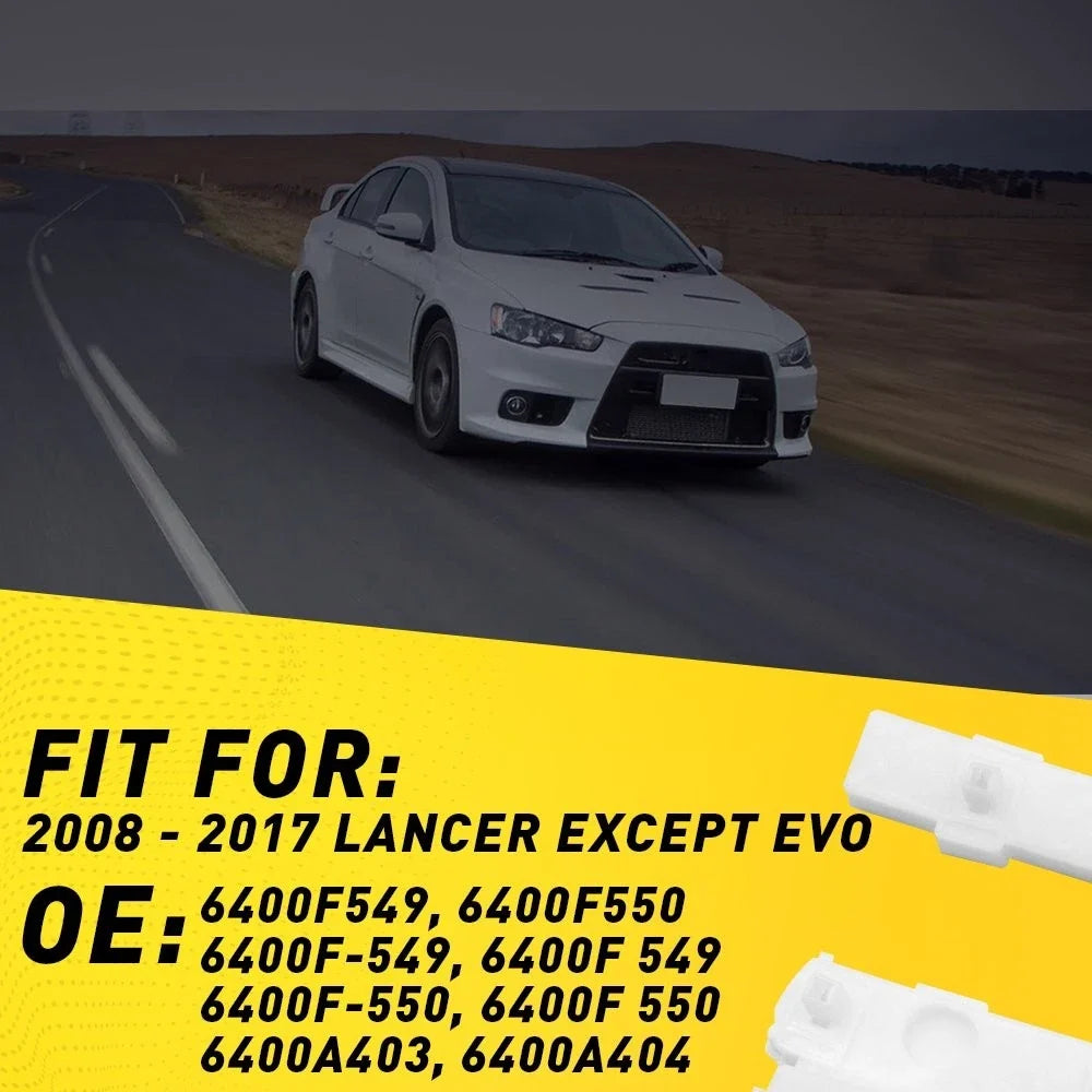 2X Front Right Left Bumper Bracket for Mitsubishi Lancer (2008–2017)