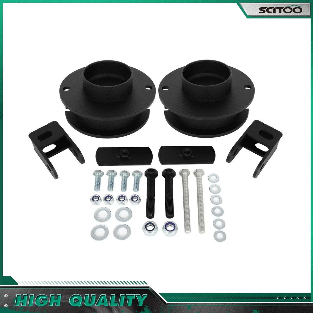 Front 2" Steel Leveling Kit with Shock Extenders for Ram 2500 3500 2010-2023