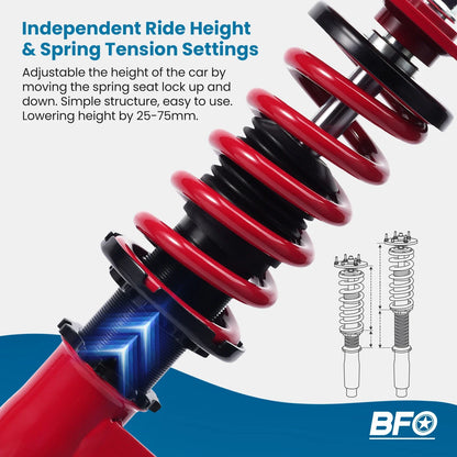 Complete Coilover Shocks Assembly for 2013-2016 Honda Accord