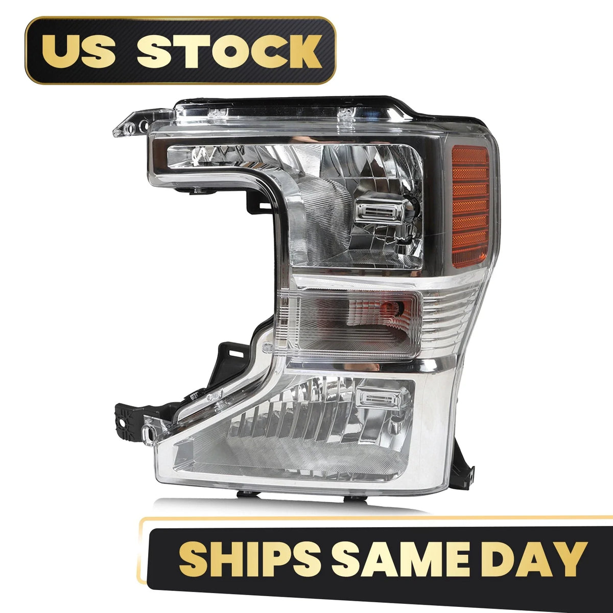 Halogen Headlight with Bulbs for Ford F-250 F-350 Super Duty (2020–2022)