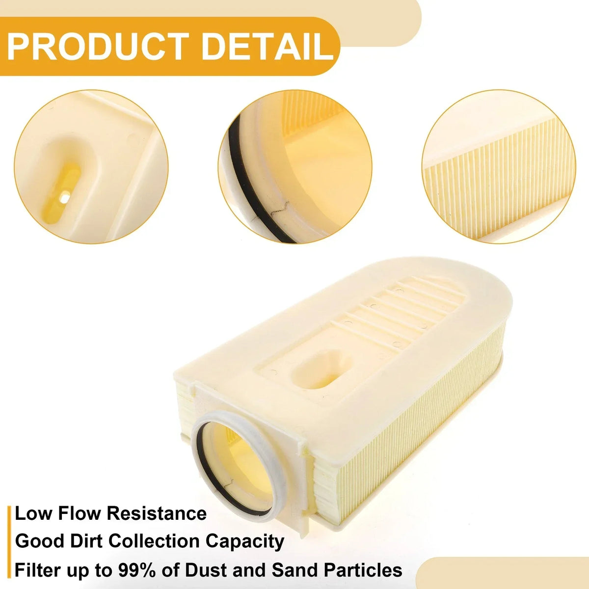 Engine Air Filter - Long Life (Part No. 6510940104) for Mercedes-Benz