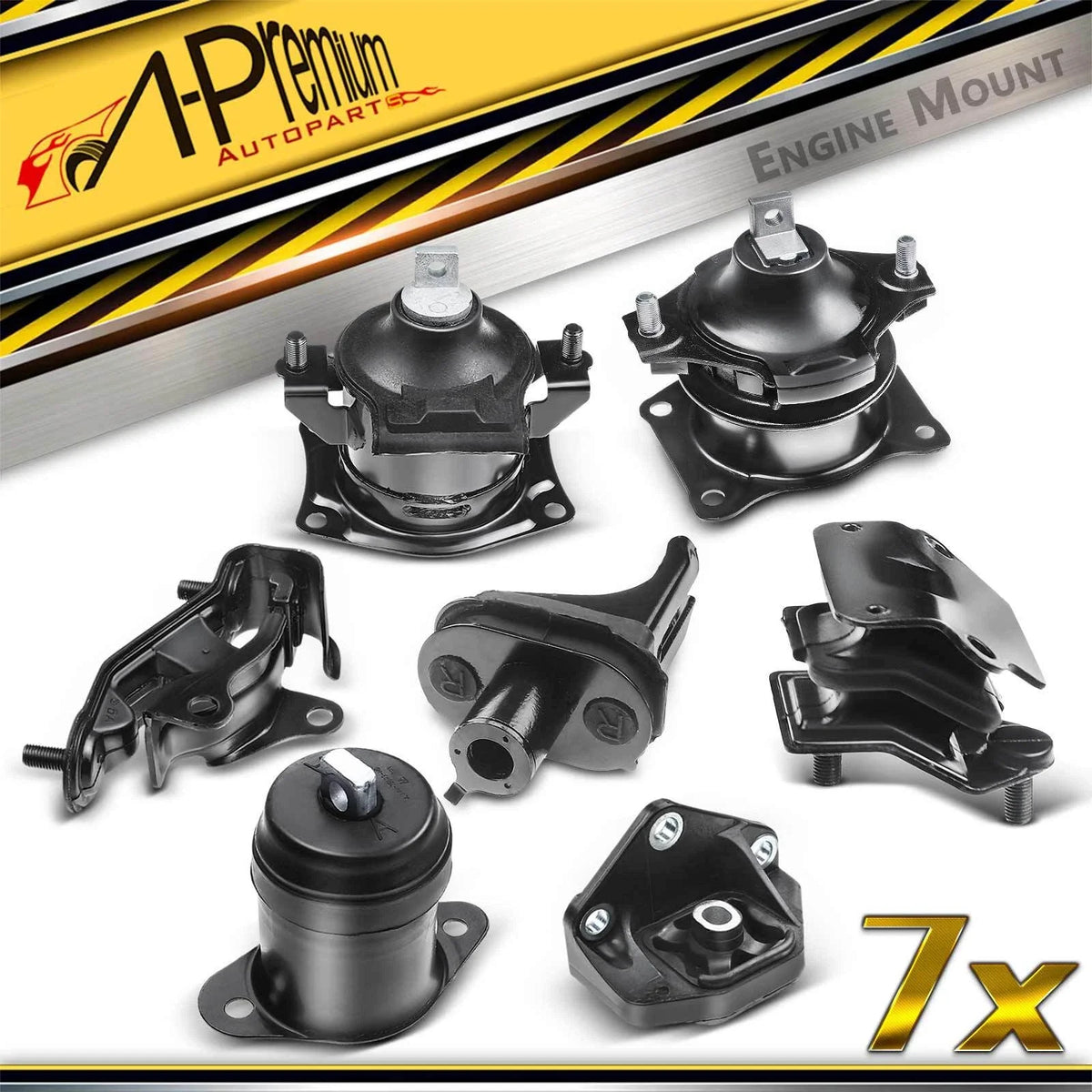 7X Engine Motor & Transmission Mount for Honda Accord (2003–2007)