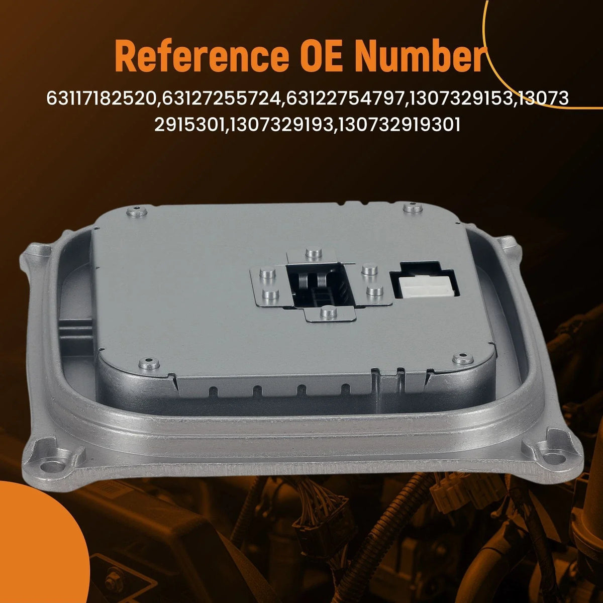Front HID Ballast Assembly for BMW 3 E63 E64 E90 E92 E93 X5 E70 (2006–2013) 130732915301