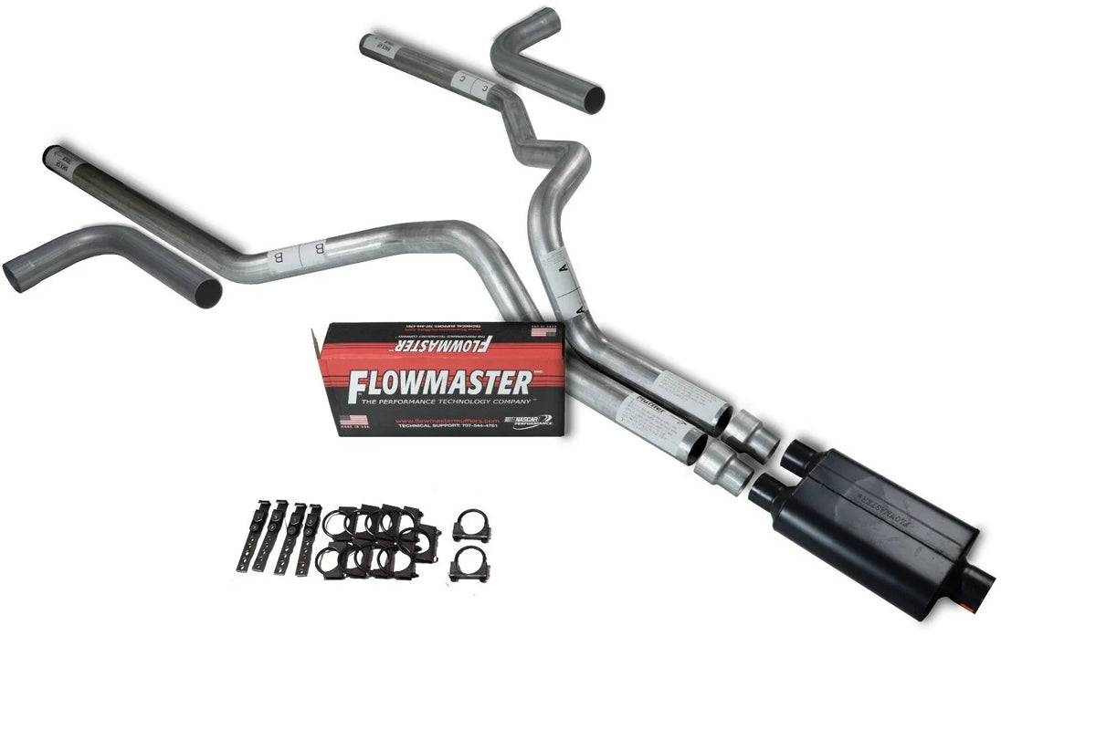 Dual Exhaust Kit for Ford F-150 (1987–1997) Flowmaster 40 Series Side Exit