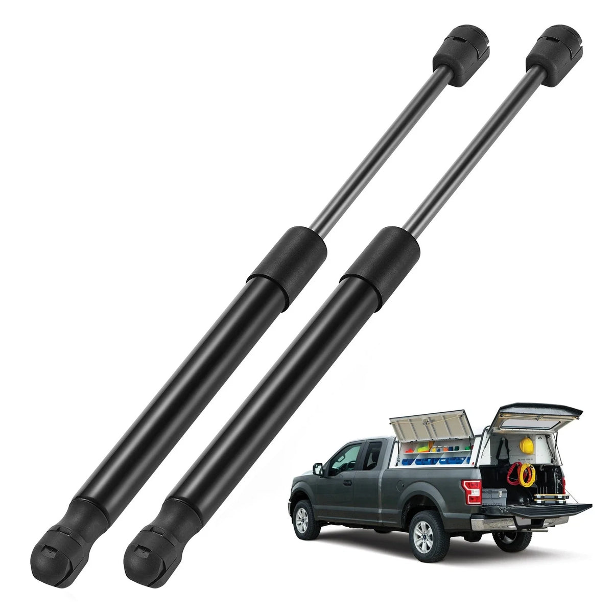 2X Gas Struts for Truck Cap Canopy Topper Window (13", 30Lb)