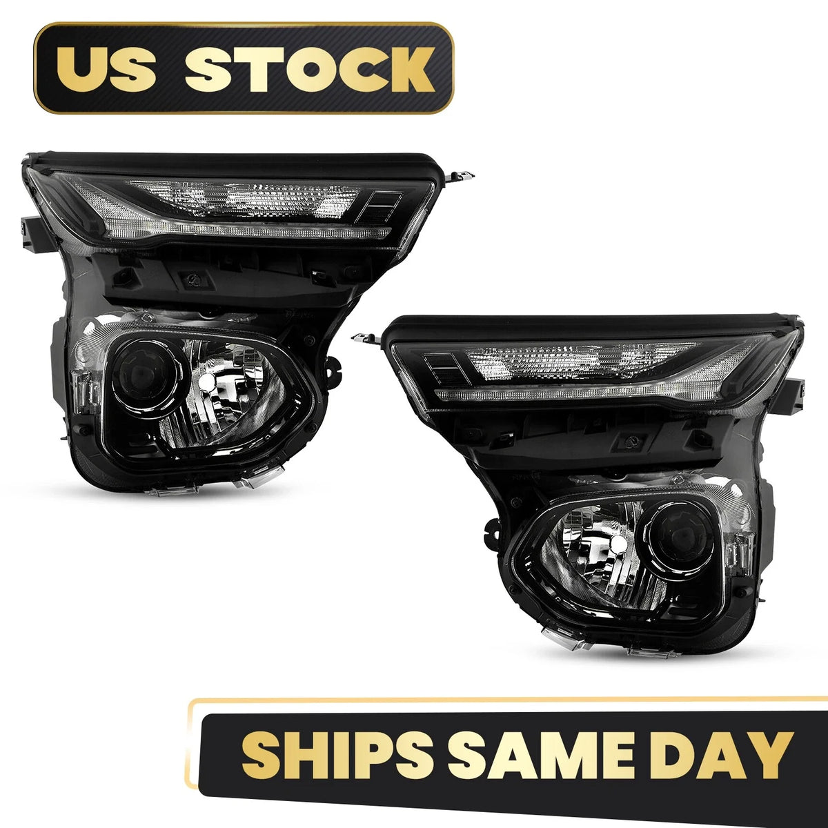 Set of 2 Halogen Headlights w/LED DRL for Chevy Trailblazer (2021–2023)