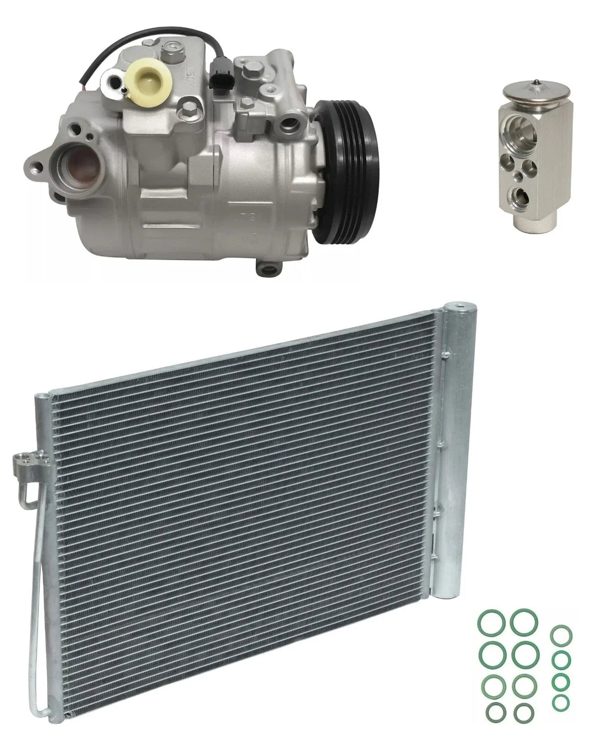 AC Compressor Kit with Condenser for BMW 760Li 6.0L (2003–2004)