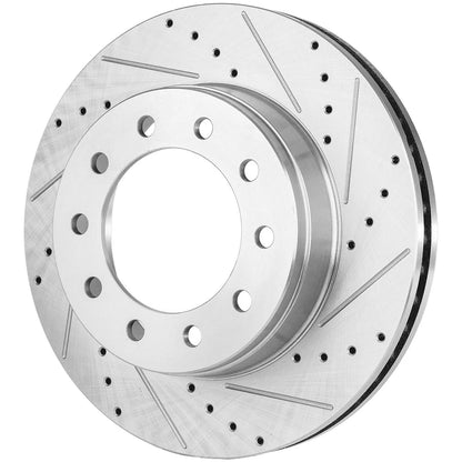 Front Brake Disc Rotors and Pads Kit for Ford F-450 Super Duty (2013–2016)