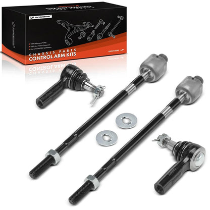 Set of 4 Front Inner & Outer Tie Rod Ends for Nissan Pathfinder (1996–2004)