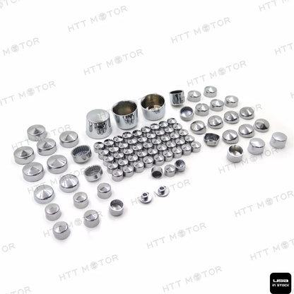 87pc Softail Chrome Bolt Cap Dress for Harley (2000-2006)