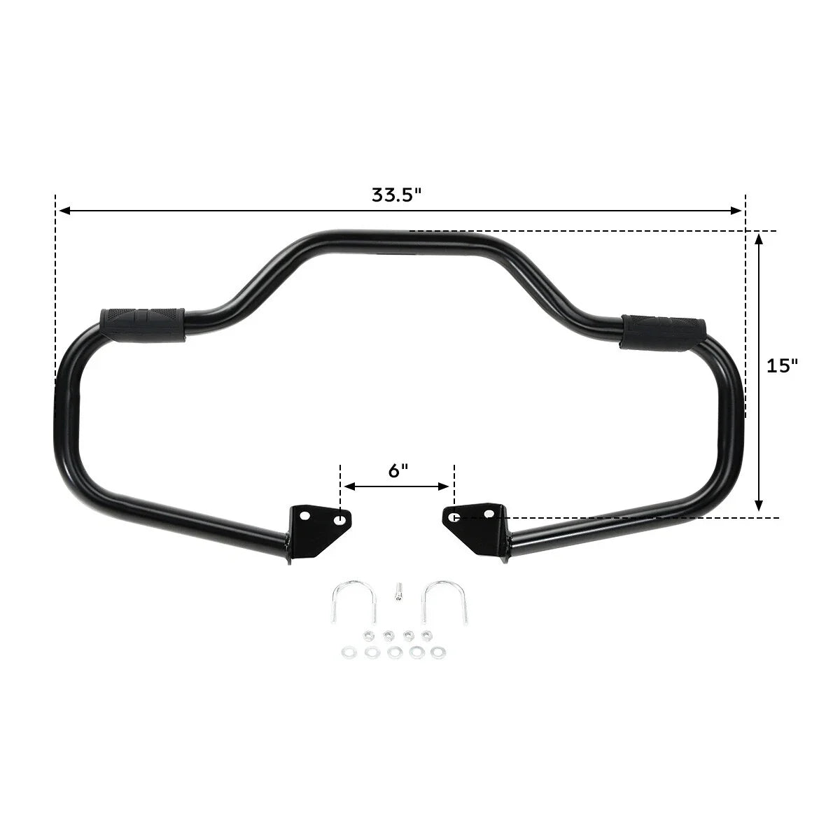 Mustache Engine Guard Highway Crash Bar for Harley Dyna Super Glide (2006–2017)
