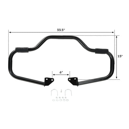 Mustache Engine Guard Highway Crash Bar for Harley Dyna Super Glide (2006–2017)