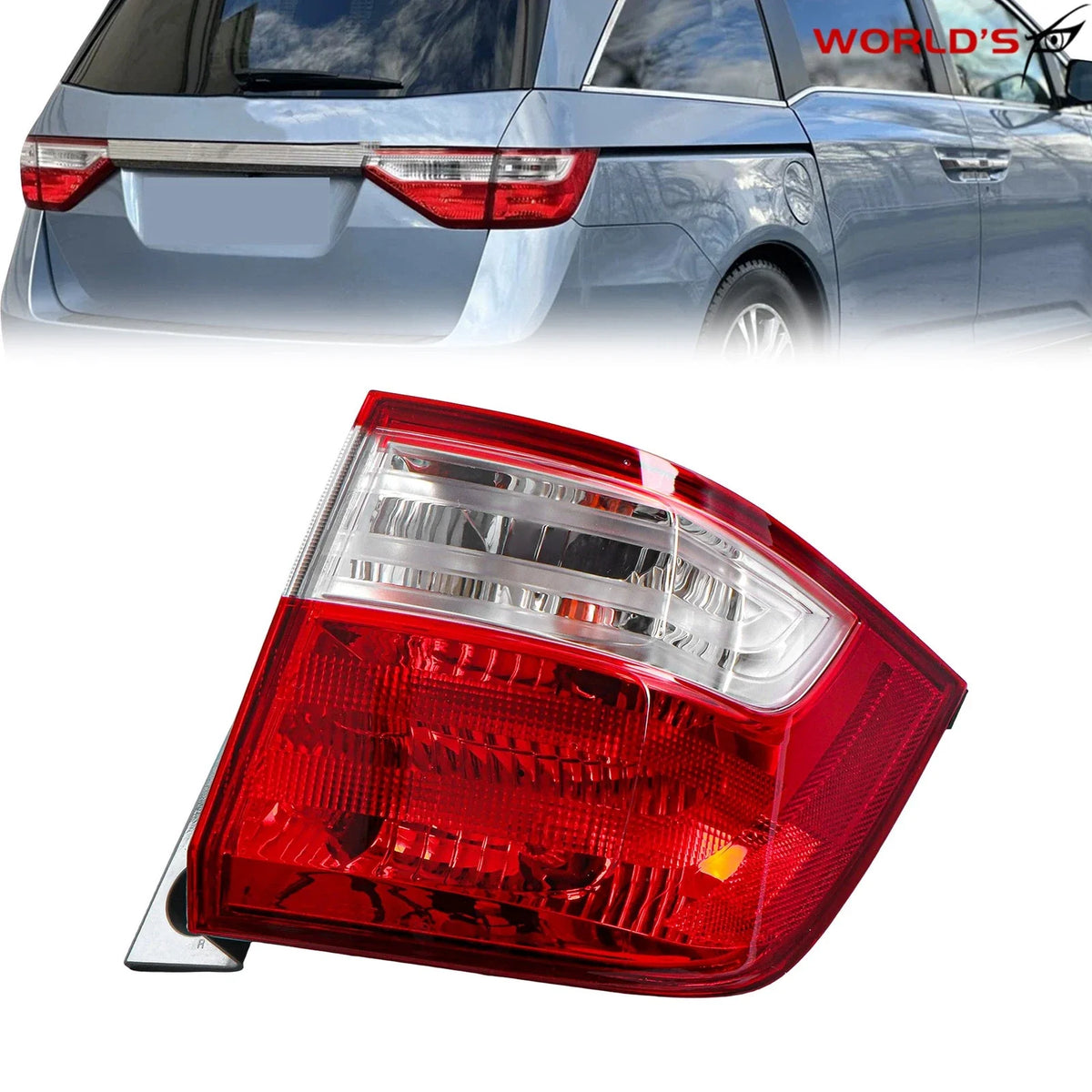 Tail Light for Honda Odyssey (2011–2013) Halogen Outer Passenger Right