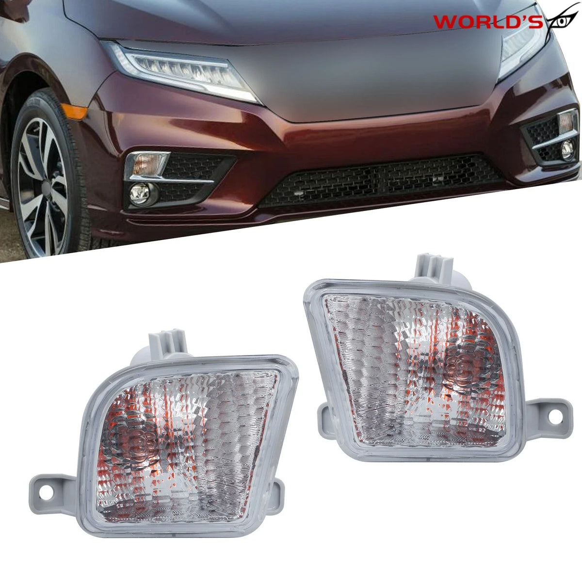 Turn Signal Light Set for Honda Odyssey, Passport (2018–2021) Halogen