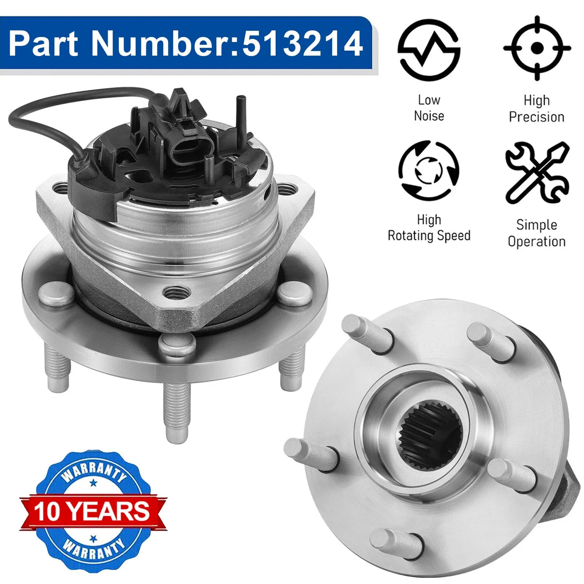 Front Wheel Hub Bearing Assembly for Chevrolet Malibu (2004–2012)