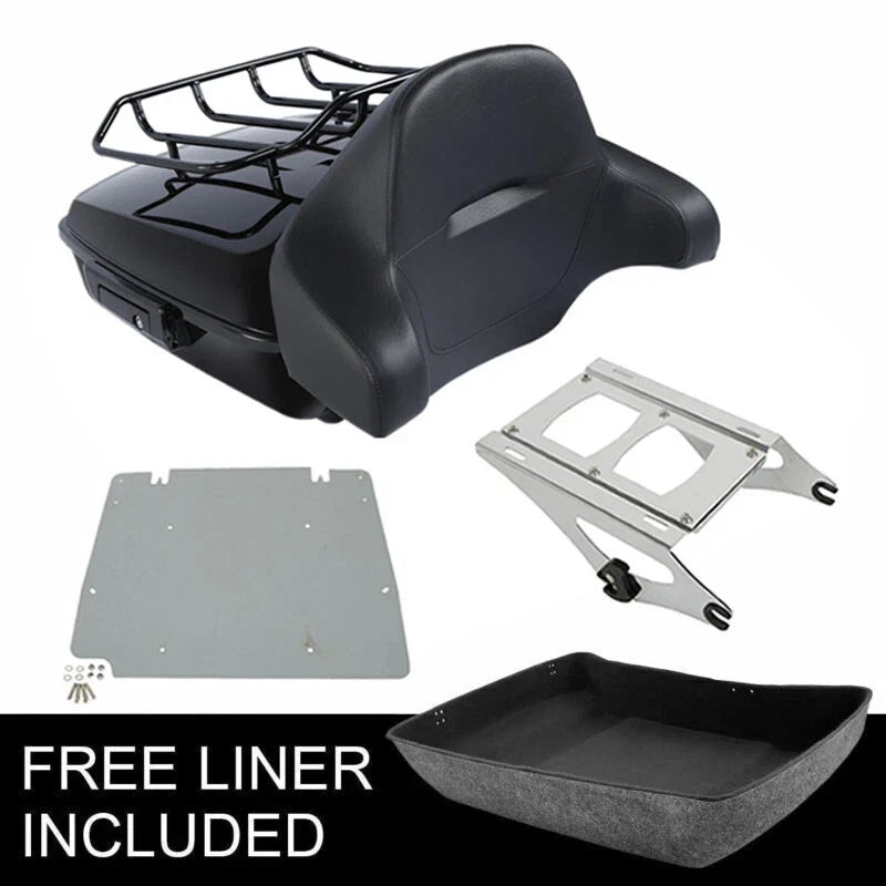 Chopped Trunk Backrest Pad for Harley Touring Road Glide (2014–2026)
