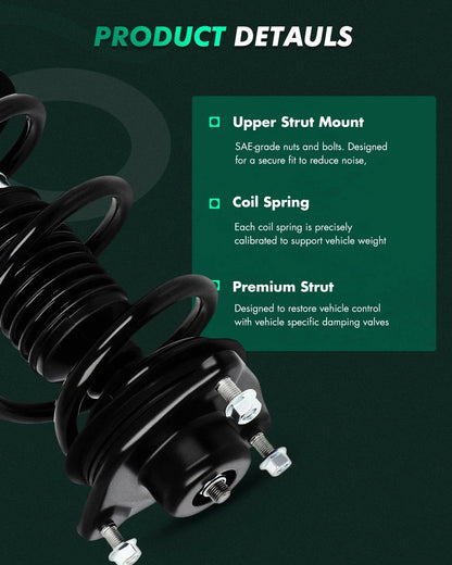 Front Strut Assembly with Springs for Hyundai Sonata (2012-2014)