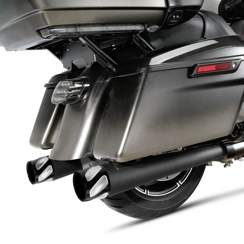 4" Slip-On Megaphone Mufflers for Harley Electra Glide (1995–2016)