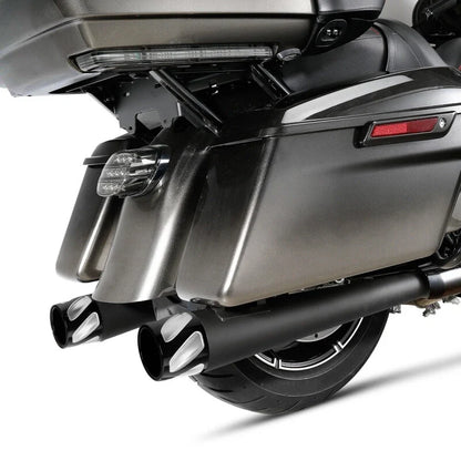 4" Slip-On Megaphone Mufflers for Harley Electra Glide (1995–2016)