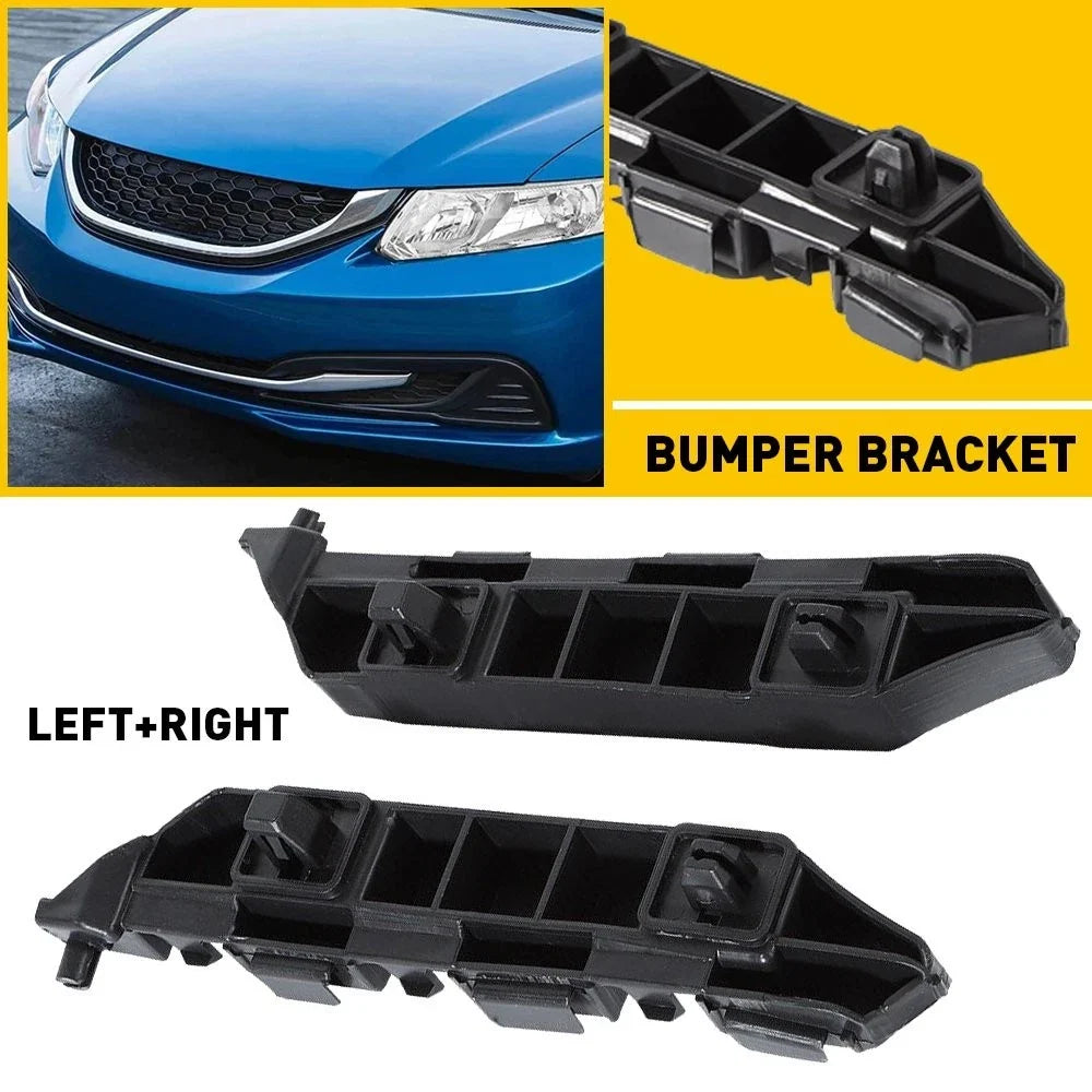 Pair Front Bumper Bracket Mount Support for Honda Civic Sedan (2012–2015)