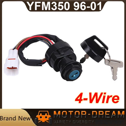 Black Ignition Key Switch for Yamaha YFM250B Bear Tracker 250 (2000-2001)