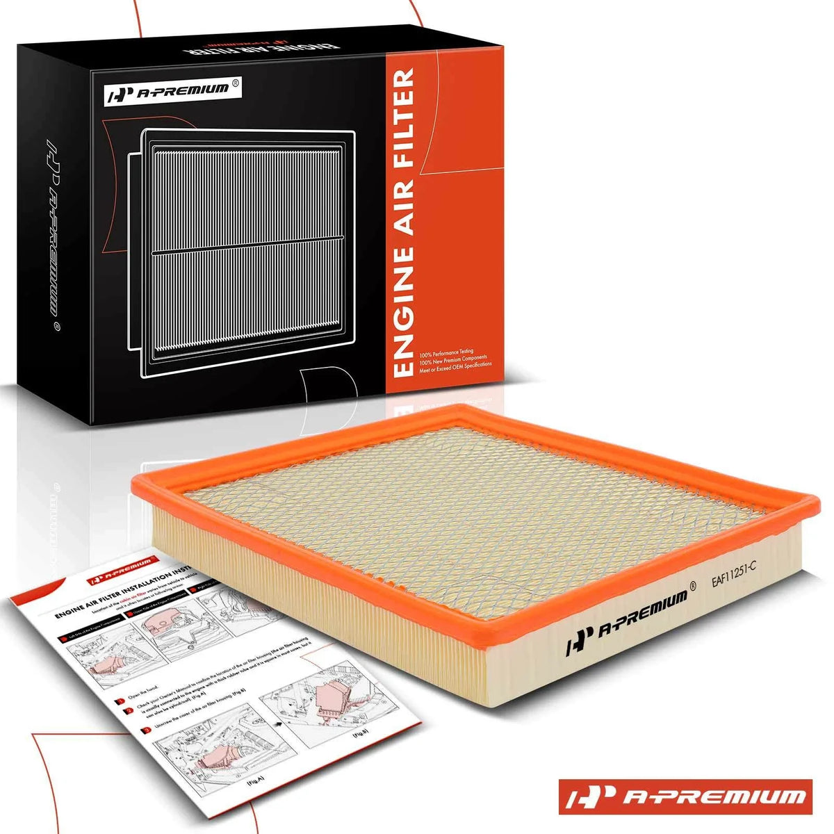 Engine Air Filter for Chevrolet Malibu (2013–2015) Impala (2014–2020) Buick Regal