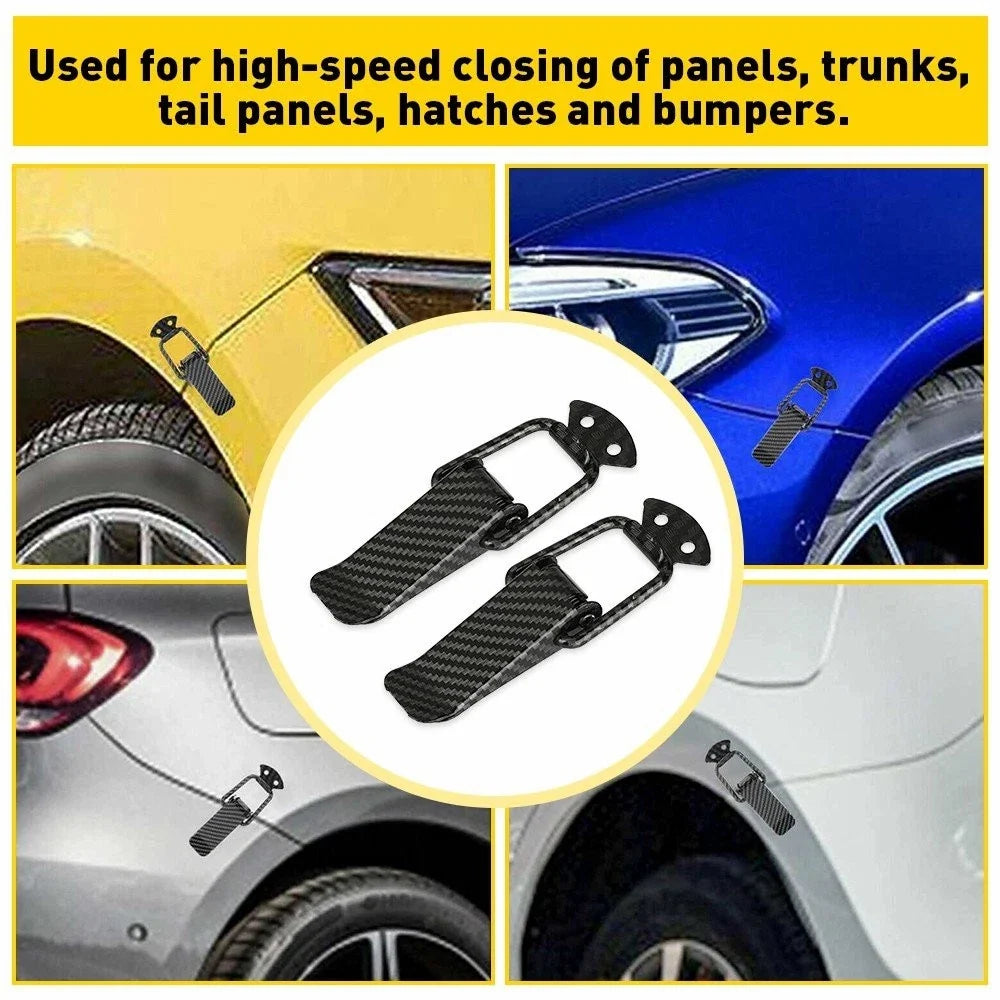 2X Quick Fiber Carbon Release Fasteners for Bumpers (V)