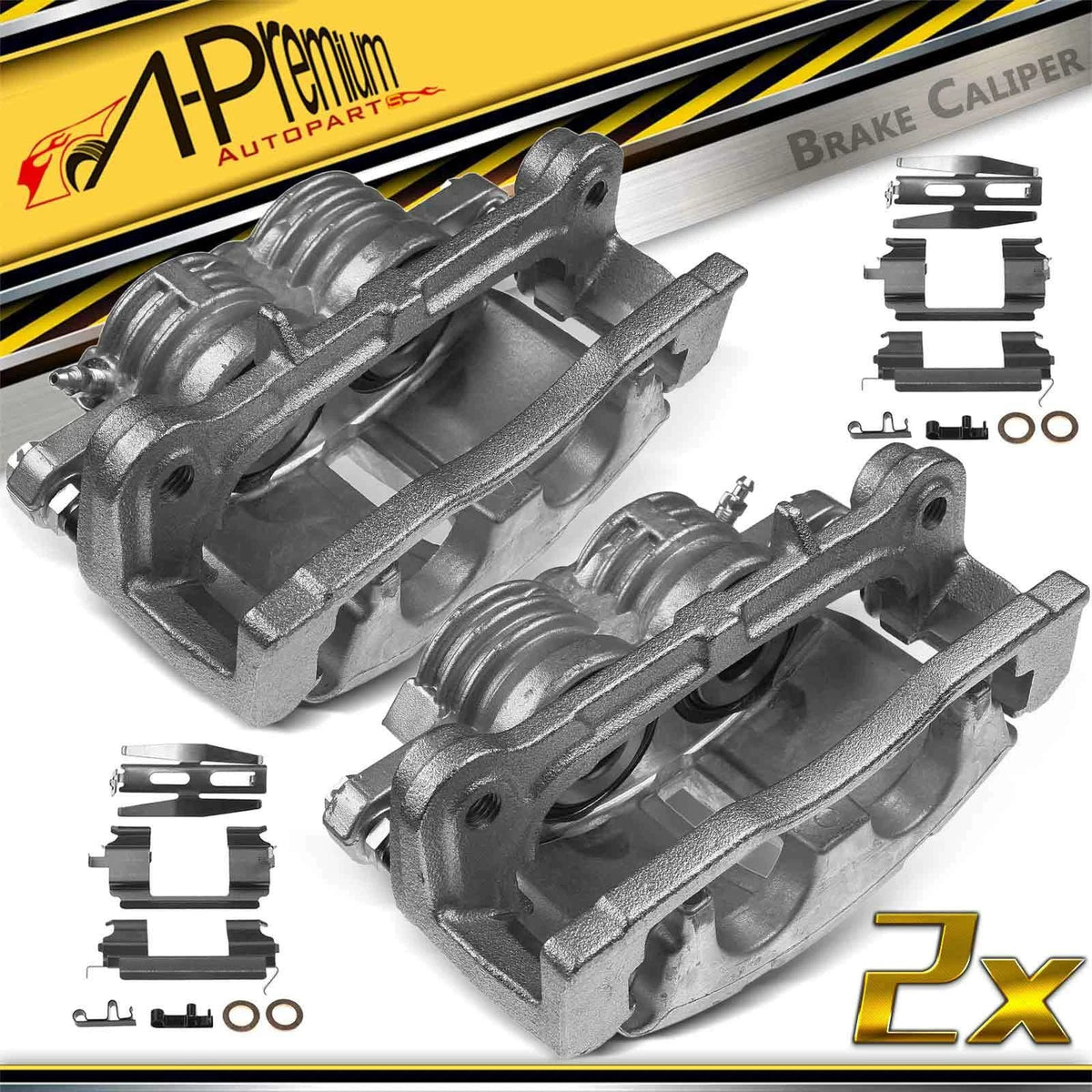 Front Brake Calipers with Bracket for Chevrolet GMC Isuzu Saab Buick