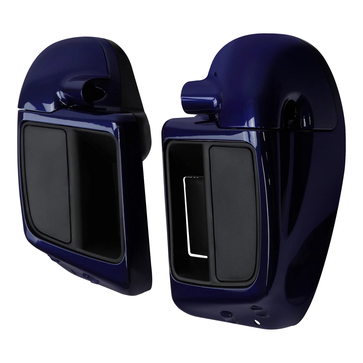 Lower Vented Leg Fairing for Harley Touring (2014–2025) Zephyr Blue/Black Sunglo