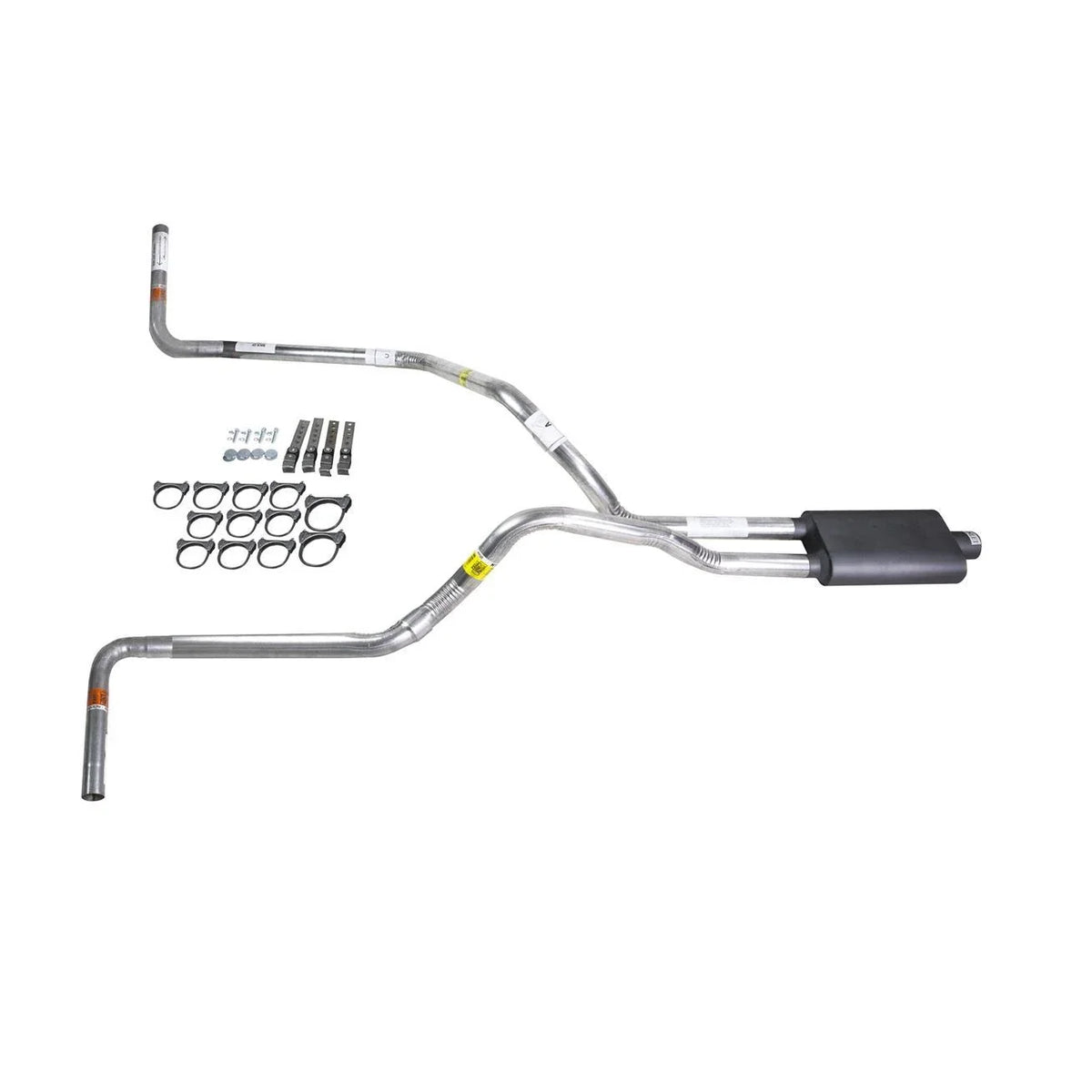 Dual Exhaust 2.5" Pipe & Flowsound Muffler for Ram (1994–2001)