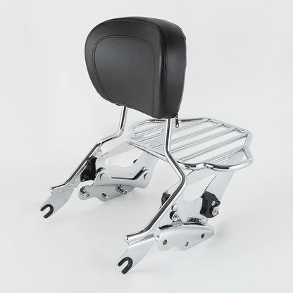 Luggage Rack with Sissy Bar & Docking Kit for Harley Touring Glide 2009-2013