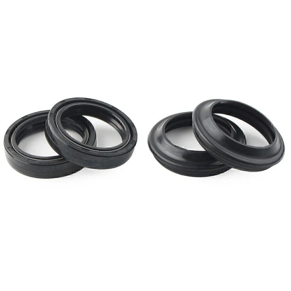 Set of 4 Black Dust Seals for Front Fork Damper Shock Absorber (50-63)